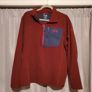 Men's Mountain Hardwear Red Quarter Zip